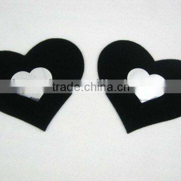 New Design Black Heart Reusable Nipple Cover