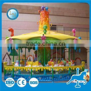 kids candy carousel ride!!! amusement park merry go round electric honey tree ride for sale