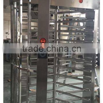 stainless steel access control system automatic revolving full height turnstiles factory price