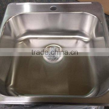 single bowl stainless steel sink