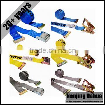 Since 1993 2" x 16' Gray E-Track Tie Down Straps - Cam Buckle