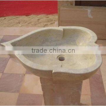 stand decorative marble stone sink