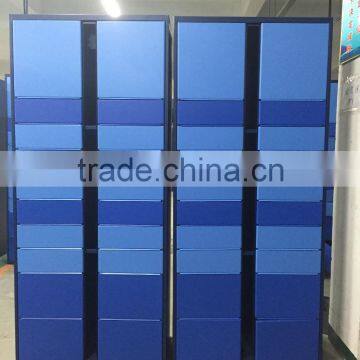 parcel locker,blue metal cabinet,keyless