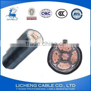 Popular lower voltage Copper conductor XLPE insulated PVC sheathed power cable yjv