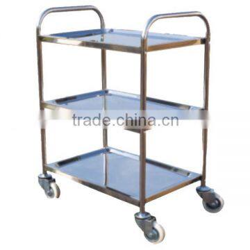 3 Tray Stainless Steel Trolley