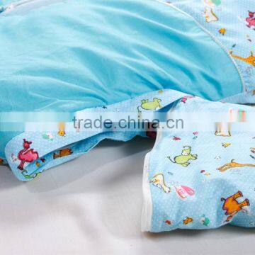 Infant Kids Anti Kicking Quilt Sleeping Bag for Four Seasons Detachable Fillings Blue Style photo-4