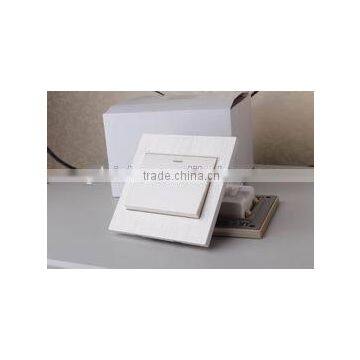 Manufacturer VISBO Luxury Champaign Gold PC Panel Push Button 1 Gang 2 Way Switch