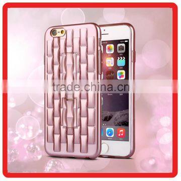 anti-skidding 2 in 1 TPU ice block Ring Phone case cover for iPhone 6 6s plus cases