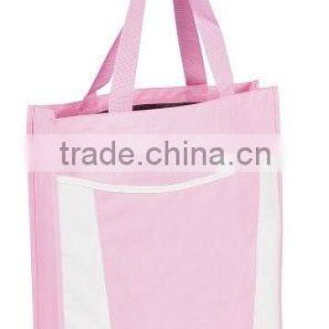 pink shopping newspaper bag