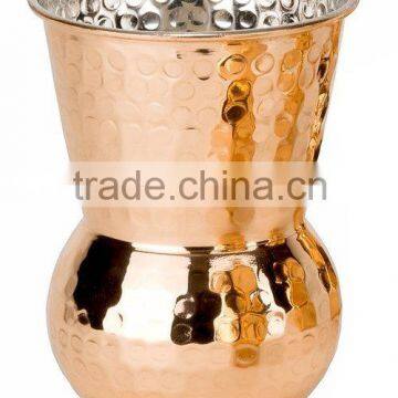 Copper Tumbler Napa Style HAMMERED COPPER ARTISTIC TUMBLER Moroccan Hammered Tumbler