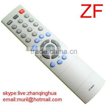 High Quality Gray 28 Key REMOTE CONTROL CT-90281 for Toshiba LCD TV with 2*AAA 1.5V Battery ZF Factory UNIVERSAL REMOTE CONTROL