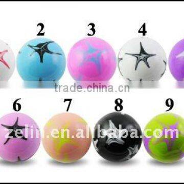 Colorful Hand Painted UV Balls piercing body jewelry