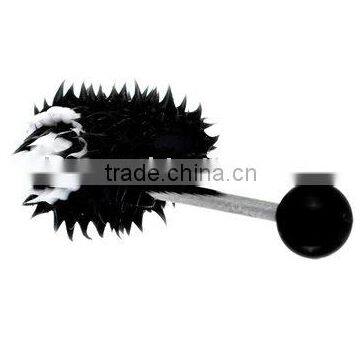 2014 Unique black silicone tongue piercing jewelry body piercing jewelry