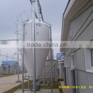 Fiberglass silo for breeder feeding equipment
