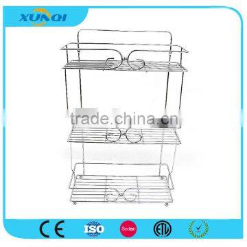3 Tier Chrome Wire Storage Rack for Bathroom /Corner Rack/Shower Caddy/Bathroom Shelver DSCN1440