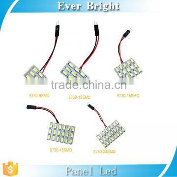 Cool White 5730 9SMD Led Panel Dome Light Auto Car Reading Interior Light DC 12V With T10 / BA9S / Festoon Adapters photo-4