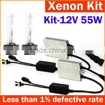 Wholesale aftermarket car parts Xenon kit, HID conversion kits with 55W ballast and H1, H3, H7, H11, 9005, 9006 Xenon bulbs