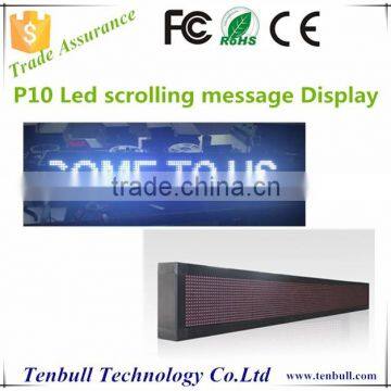 P10 White led moving message display board ,led scrolling bar sign,Programme led messag board
