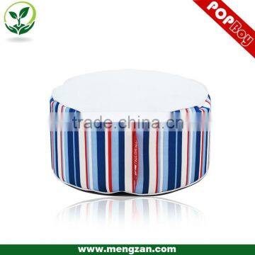 Round stripe pattern bean bag chair