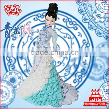 11'' high end fashion lady doll clothing wedding gift
