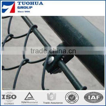 sports fields barrier pvc coated chain link fence