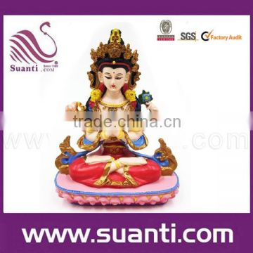 390103 colour painting Tibet culture polyresin religious statues