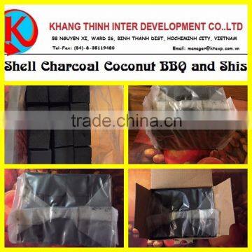 Shell Charcoal Coconut for BBQ and Shisha