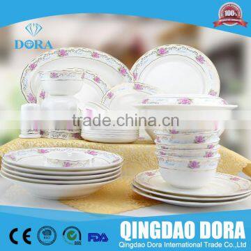 red rose bone china dinner set,luxury fine china dinner set,new 2016 dinner sets