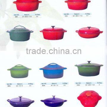 CAST IRON ENAMEL COOKWARE