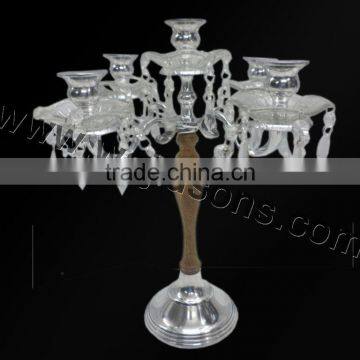 crystal candelabra metal