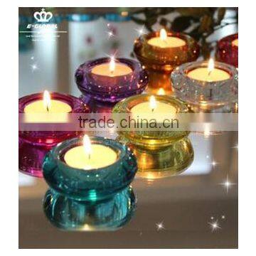 customized colored round candle holder with logo