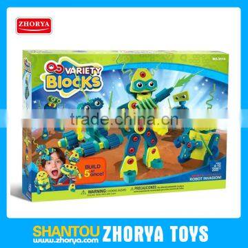 Zhorya New Hot EVA robot building blocks kids toys