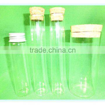 Round Transparent Straight Borosilicate Storage Empty Tubular Glass Vials