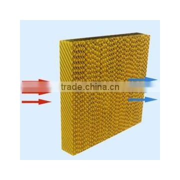 Greenhouse cooling system plastic evaporative cooling pad