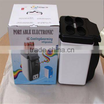 Wholesale 6L 4 Cup Grooves Portable Heating Box Mini Electronic Refrigerator For Car