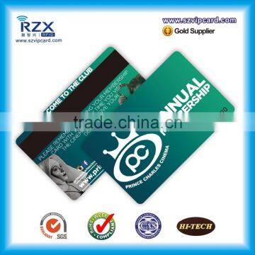 2700oe CR80 size plastic PVC hico magnetic stripe card