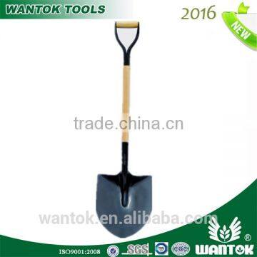 Shovel with wooden handle "Y" grip