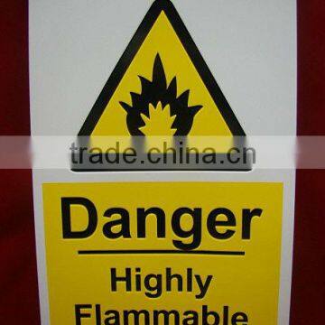 Factory direct custom danger highly flammable sticker