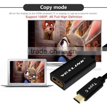 VOXLINK 20cm 4K Signal Gold Plated USB 3.1 Type C Male to HDMI Female Cable for Macbook photo-6
