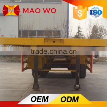 Dongfeng 40 tons military trailer, flatbed semi trailer