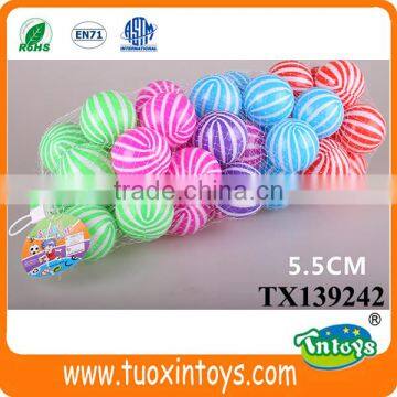 5.5cm plastic color sea ball ocean ball pits water ball inflatable toy for kids