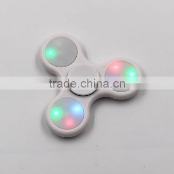 Wholesale EDC Glowing finger gyro Hand Toys Fidget Spinner Toy with LED light