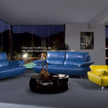 Modern Sofa Set Colorful Sectional Leather Sofa