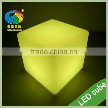 PE Material LED Cube Seat for Decoration RGB LED Cube Chair