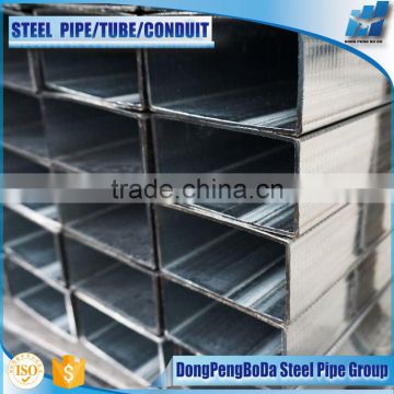 80*160*7.5*12 galvanized welded steel pipe tube