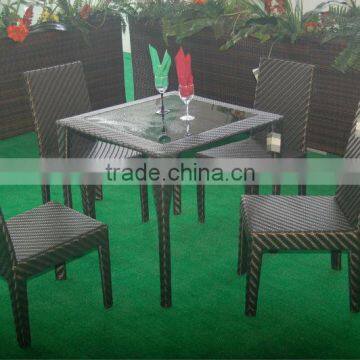 Cheap Elegant Garden Furniture Rattan Outdoor Wicker Dining Table and Chair photo-4