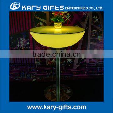 2016 Rechargeable Outside LED High Top Round Cocktail Bar Table Set photo-4