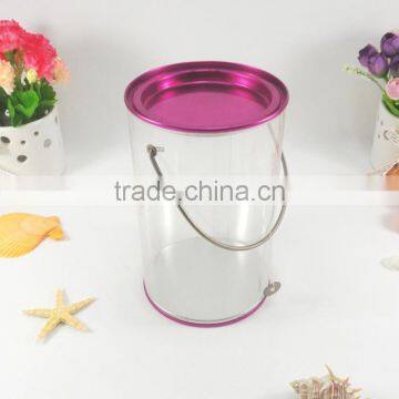 Direct Factory Sale New Round Cylinder Pen Holder Tin Container photo-3
