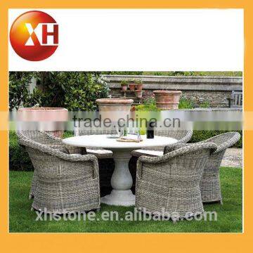 Garden Custom Cut Marble Square Table Top for Park Furniture photo-6