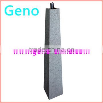 square shape grey color tall coal oil lamp for table